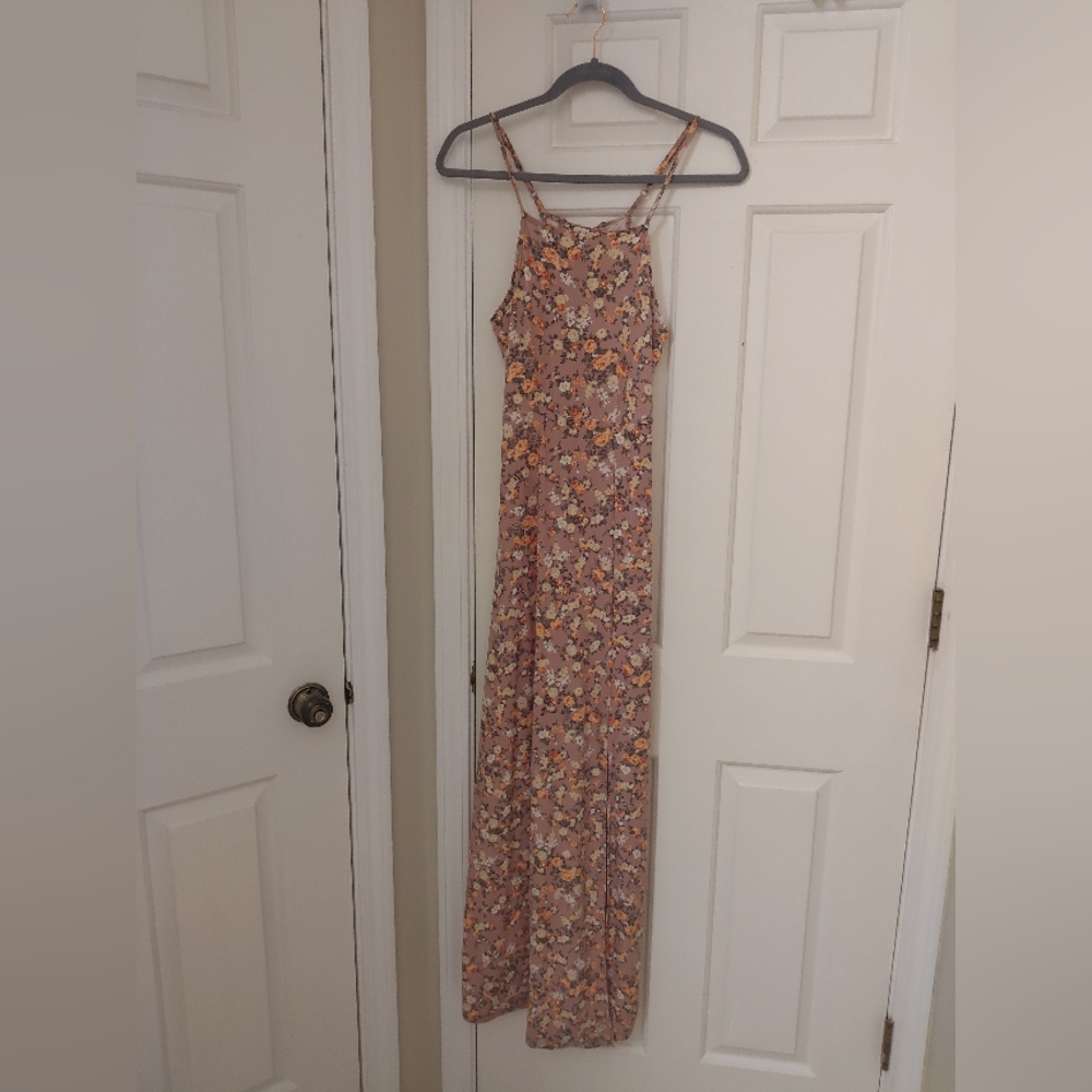 Ultra Flirt Small Maxi Dress Lavender Floral Print
